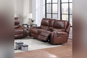Keily Manual Glider Reclining Console Loveseat