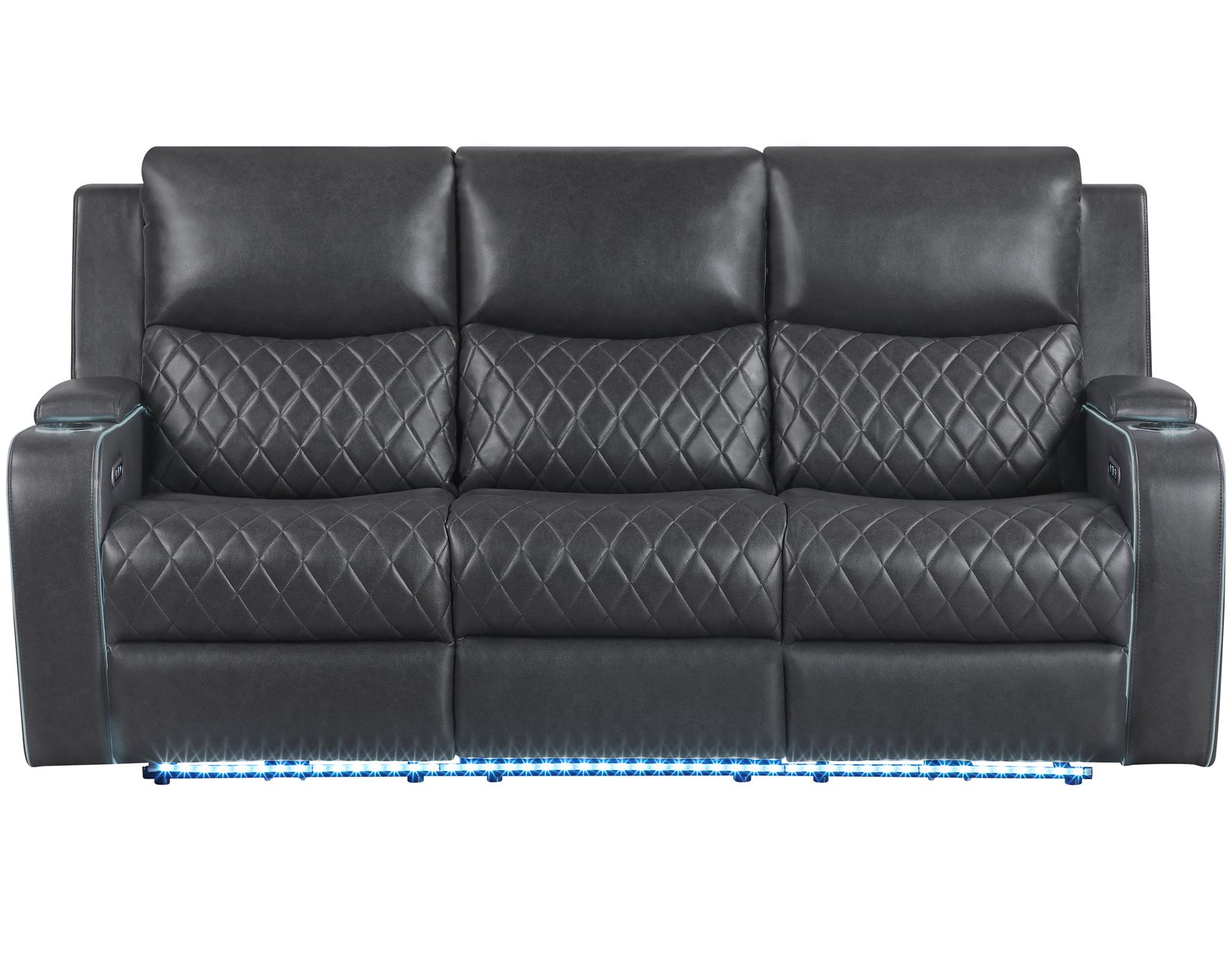 Luna Charcoal Power Reclining Sofa