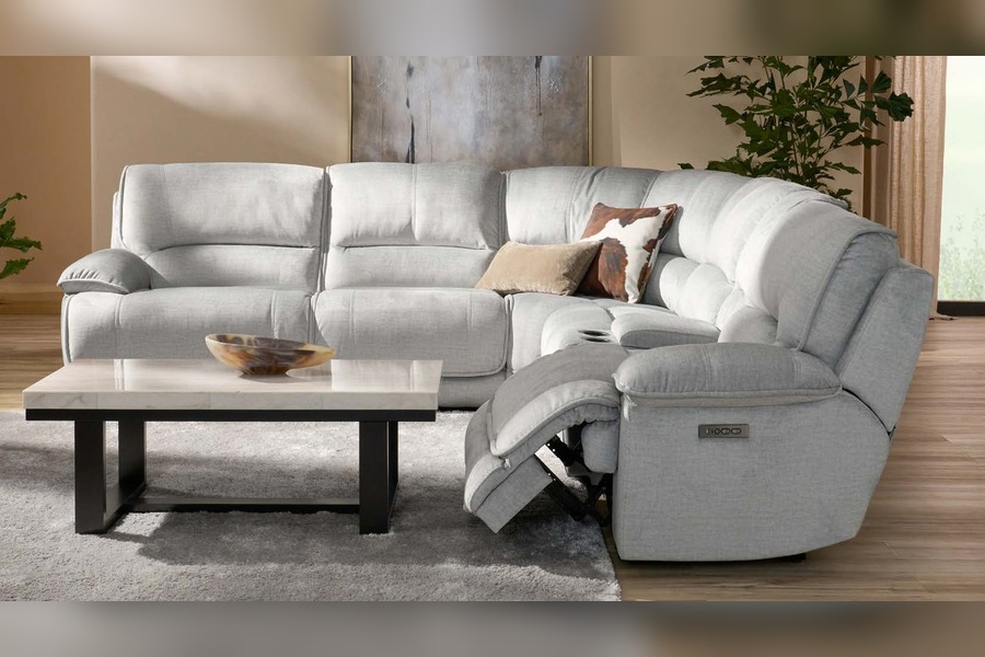 Olsen Dove Power Reclining Sectional