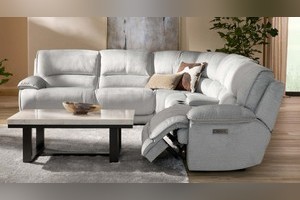 Olsen Dove Power Reclining Sectional