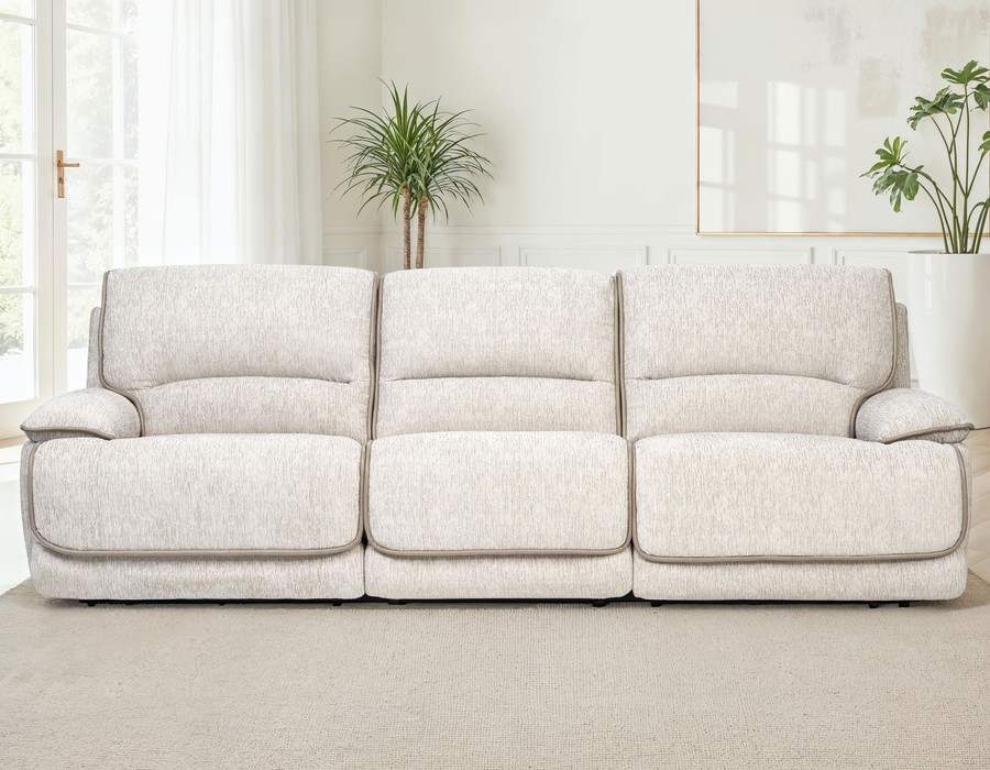 Olsen Dove Power Reclining Console Sofa
