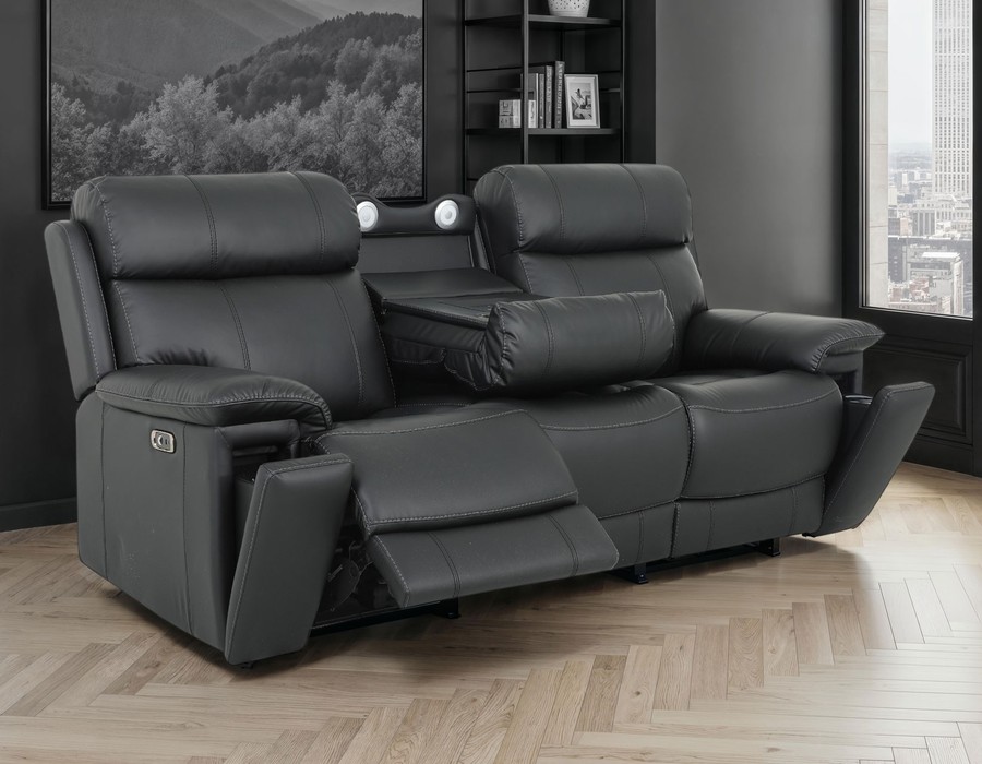 Zenith Power Reclining Console Sofa