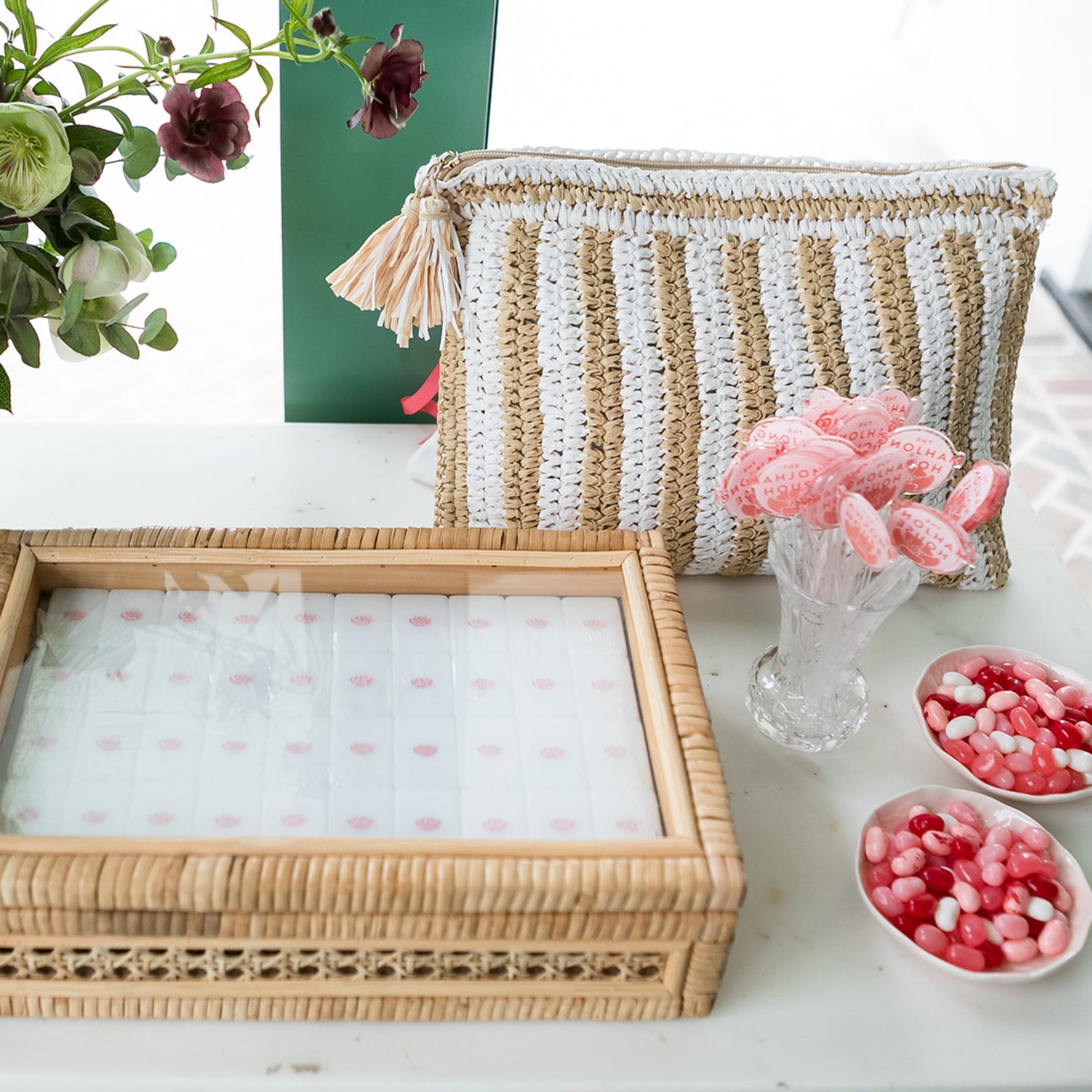 Rattan Tile Box