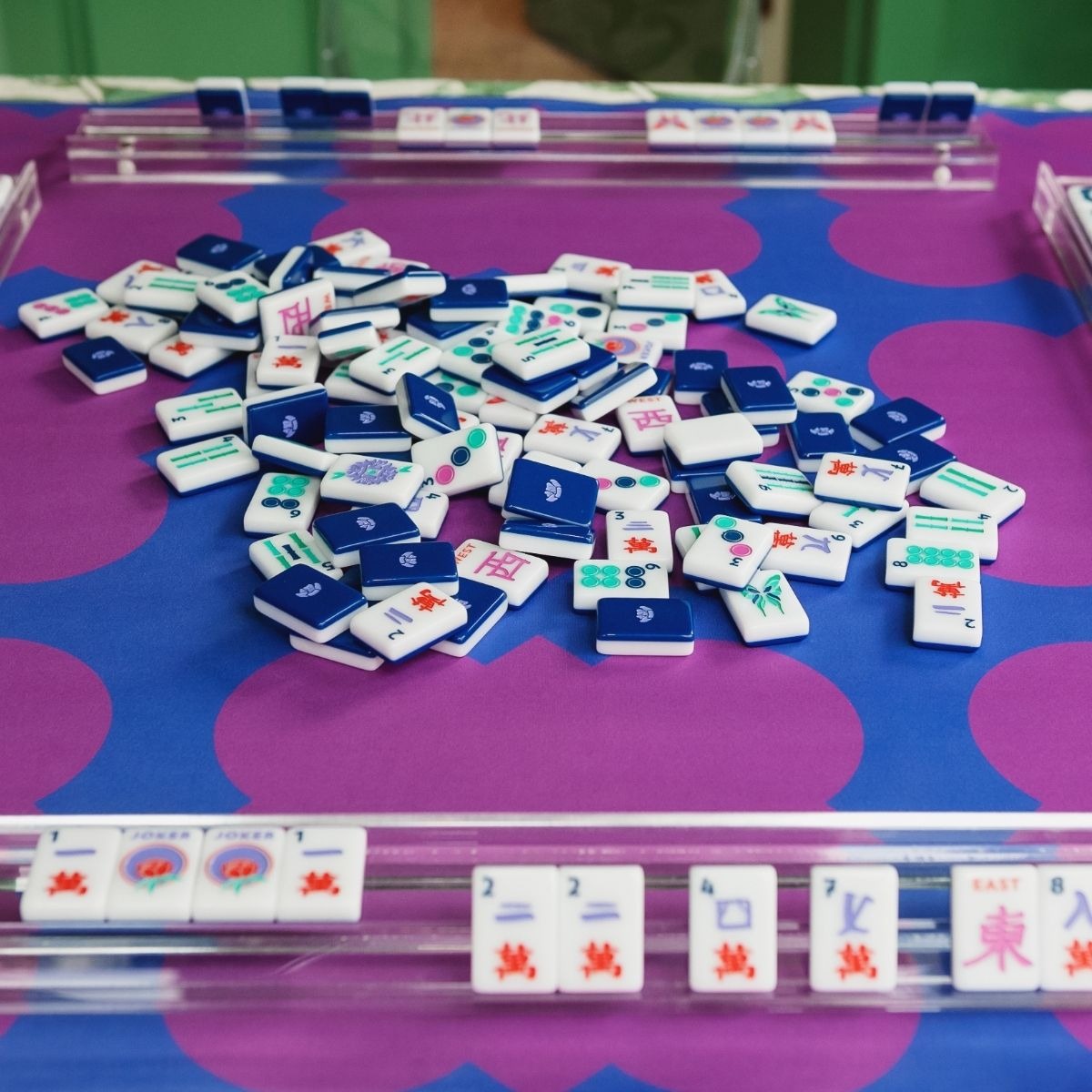 Amethyst Table Double-Sided Mahjong Mat