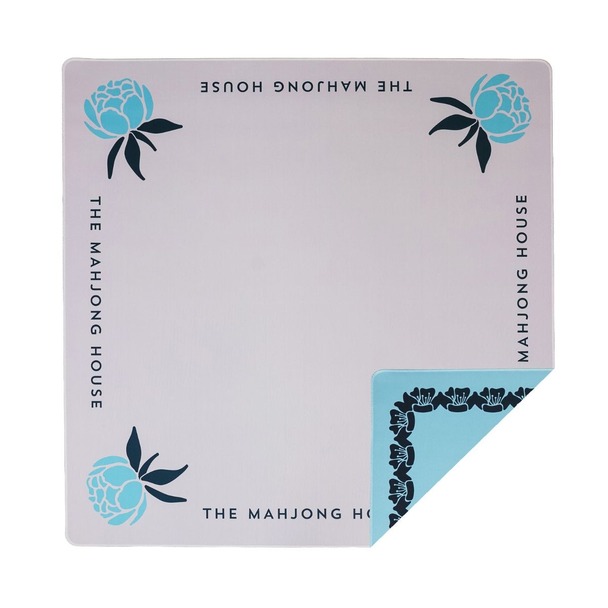 Blue Double-Sided Mahjong Mat