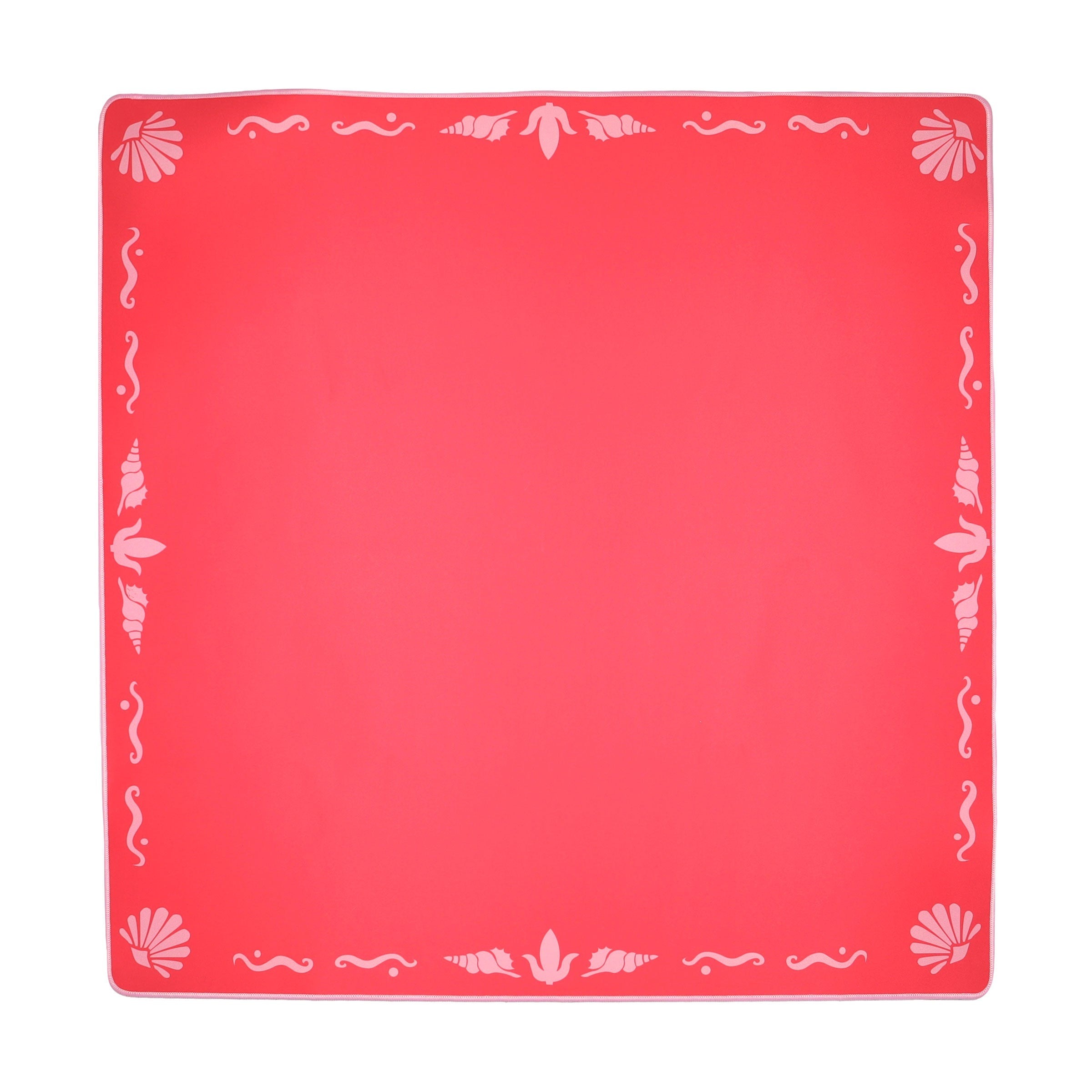 Hot Pink Island Border Mahjong Mat