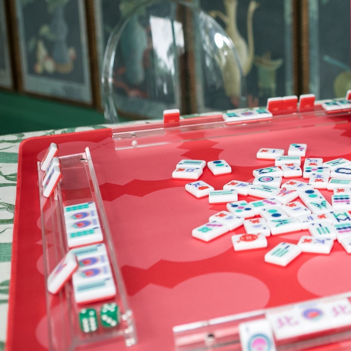 Ruby Table Double-Sided Mahjong Mat