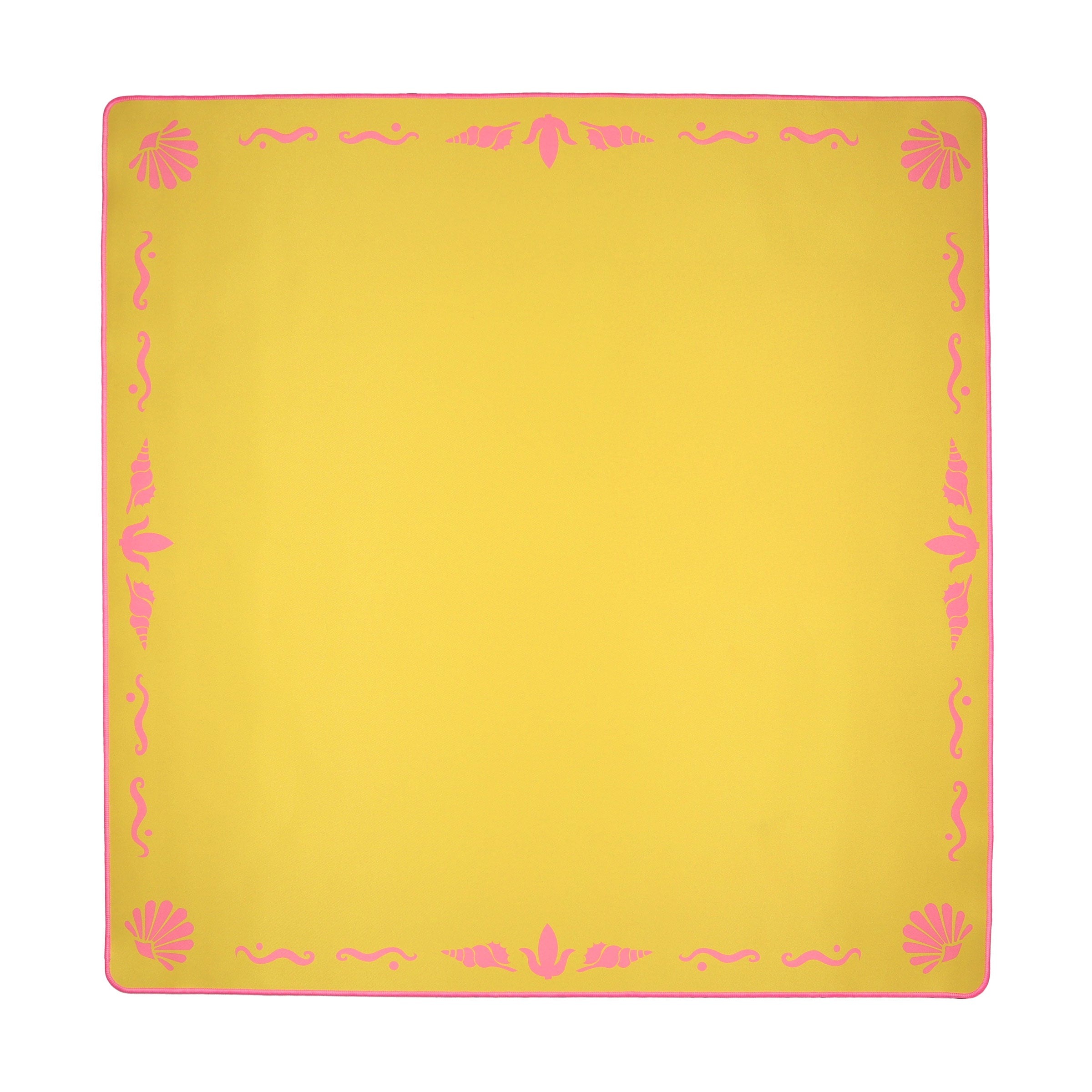 Yellow Island Border Mahjong Mat