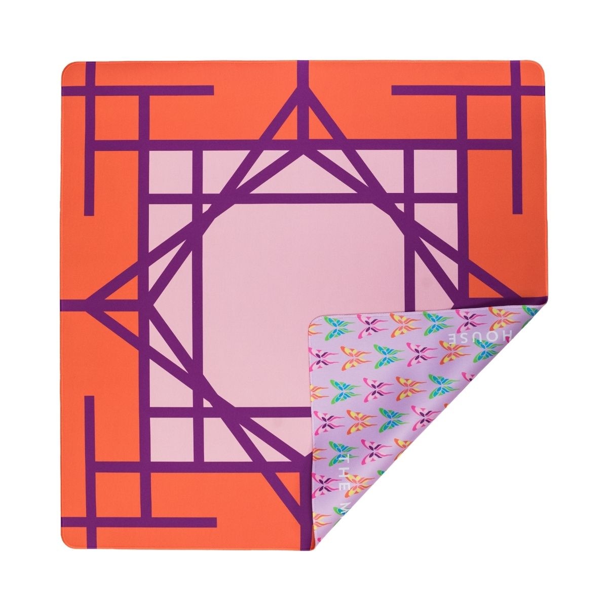 Plum Garden Double-Sided Travel Mahjong Mat