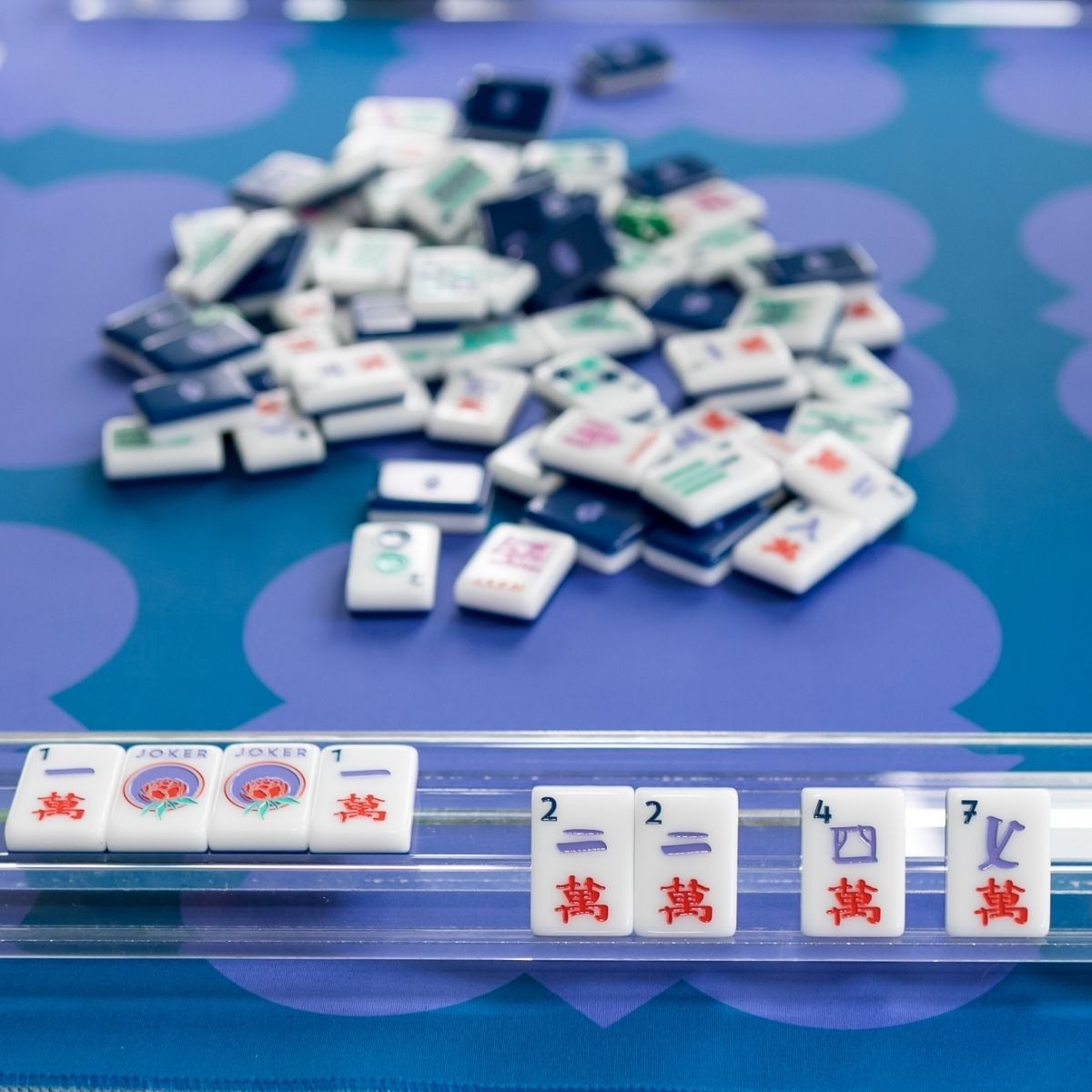 Sapphire Table Double-Sided Travel Mahjong Mat