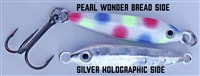 2 Ounce/58g Baitfish Series Jig/Pearl Wonderbread w/Silver Holographic/1 pack