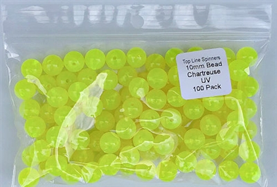 Size 10mm Round Bead/Chartreuse/100 Pack