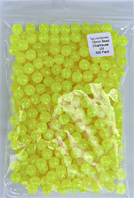 10mm Chartreuse UV  Bead/500 Pack