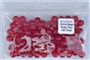 Size 10mm Round Bead/Clear Ruby Red/100 Pack