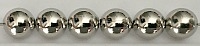 Size 10mm Round Bead/Nickel Plated Hollow Brass/50 Pack