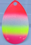 Size 5 B-10 Series Blade/Rainbow w/Pink Tip/Brass Back/2 Pack