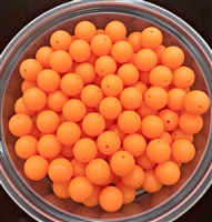 12mm Round Bead/Neon Orange UV/250 Pack