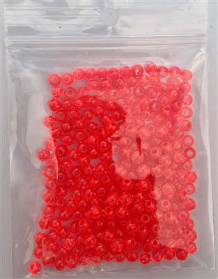 4mm Bead/Flourescent Red UV/200 pack