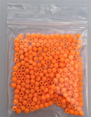 4mm Bead/Neon Orange UV/200 pack