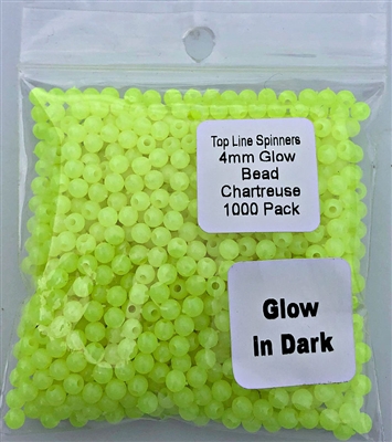 4mm Bead/Glow Chartreuse/1000 pack
