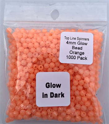 4mm Bead/Glow Orange/1000 pack