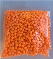 Size 5mm Round Bead/Neon Orange UV/1000 Pack