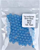 5mm Bead/Glow Blue/100 pack