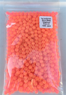 6mm "Washout" Pink UV Bead/1000 Pack