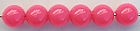 Size 6mm Round Bead/Opaque Neon Pink UV/100 Pack