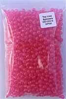 Size 6mm Round Bead/Clear Hot Pink UV/1000 Pack