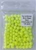 Size 6mm Round Bead/Neon Chartreuse UV/100 Pack