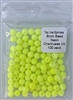 Size 6mm Round Bead/Neon Chartreuse UV/100 Pack