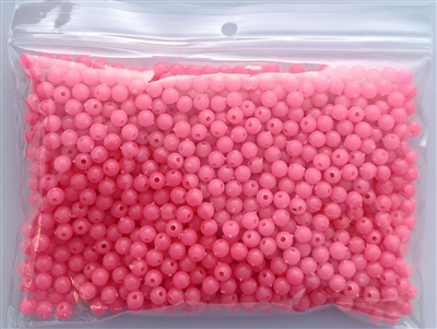 6mm Pink Glow (Luminous) Bead/1000 Pack