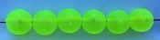 Size 8mm Round Bead/"Cloudy" Guide Green/100 pack