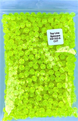 8mm Chartreuse UV Bead/1000 Pack