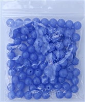 Size 8mm Round Bead/Glow Bead--Blue/100 pack