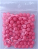 Size 8mm Round Bead/Glow Bead--Pink/100 pack