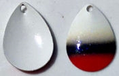 # 3.5 Colorado Blade/White w/Red & Black Tip/aka "Mamba"/2 Pack