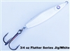 3/4 Ounce Flutter Series Jig/White/1 per pack