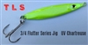 3/4 Ounce Flutter Series Jig/UV Chartreuse/1 per pack