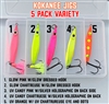 Variety Pack/5 Each 3/4oz Kokanee Jigs/5 Jigs Plus Plastic Box