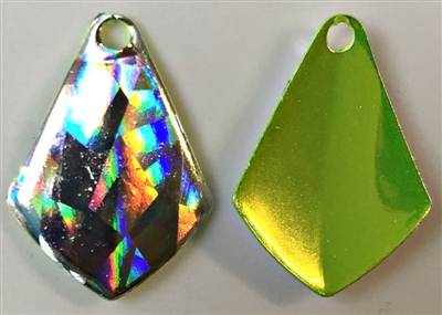 Size 3 King Spin Blade/Silver SG w/Candy Chartreuse Back/2 Pack