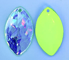 Size 3.5 KRAZ8 Series Blade/Holographic SG w/Neon Chartreuse Back/2 Pack