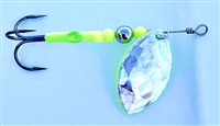 Size 3.5 KraZ8 Series Spinner/SG Front w/Solid Chartruese UV Back/1 Per Pack