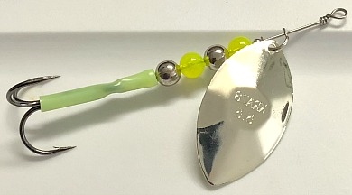 Size 5.5 KRAZ8 Series Spinner/Silver w/Chartreuse