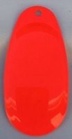 Size 6 RATLER French Blade/Fluorescent Red Both Sides/3 pack