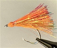 3/0 Rock Fish/Salmon Fly/Holographic Two-Tone Orange Chrome/3 Pack