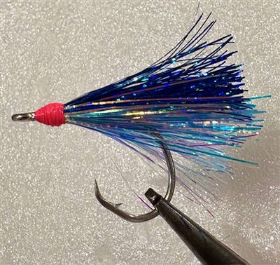 3/0 Rock Fish/Salmon Fly/Holographic Blue/Blue Chrome/3 Pack