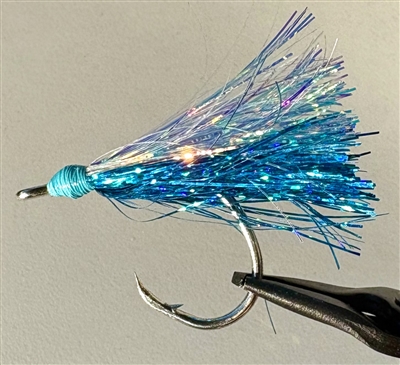 5/0 Rock Fish/Salmon Fly/Holographic Teal Blue/Blue Chrome Flash/3 Pack