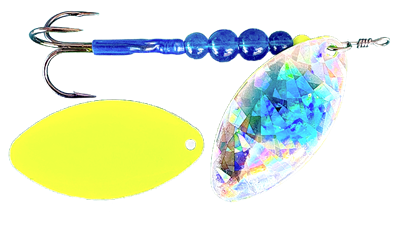 Size 6N Sage Series Spinner/SG w/Blue Dot/Chartruese Back